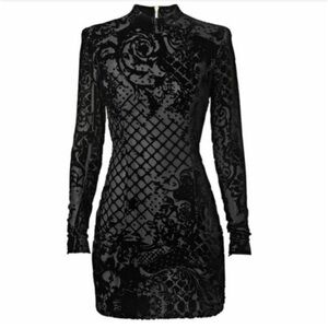 Balmain x H&M Velvet Bodycon, Size 8